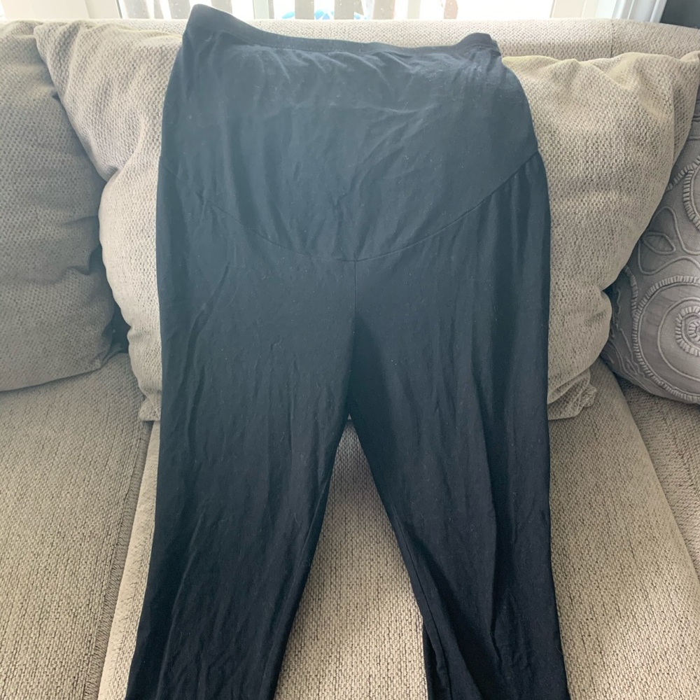 Black maternity leggings